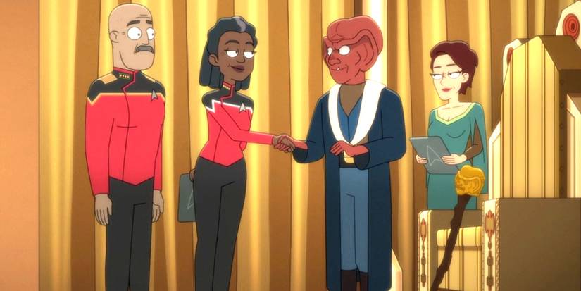 Grand Nagus Rom and Captain Freeman