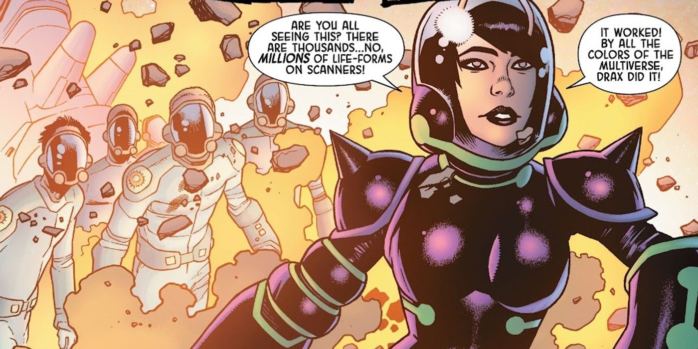 Guardians of the Galaxy admire Drax's sacrifice