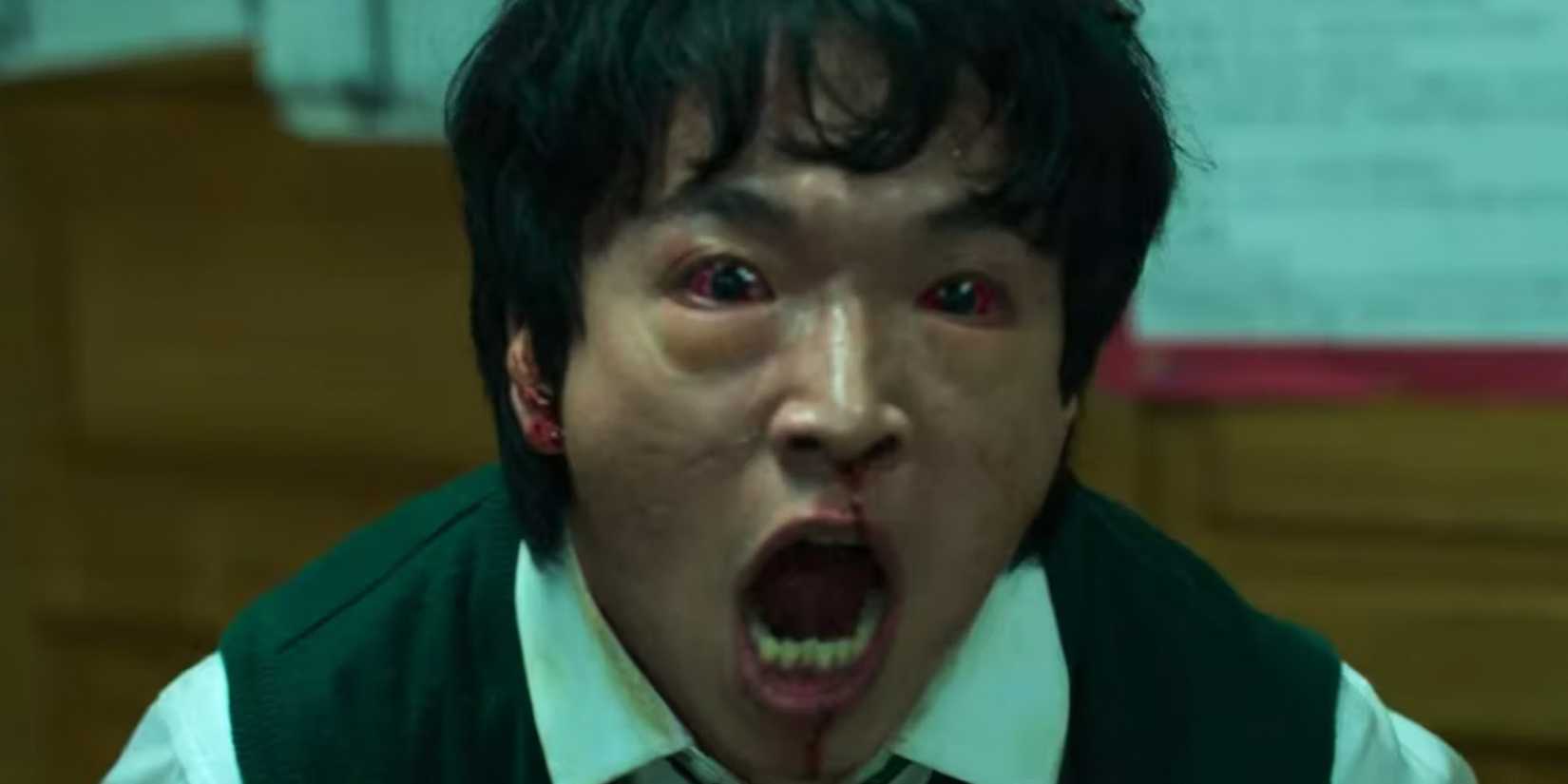 Gyeong Su turning into a zombie in All of Us are Dead