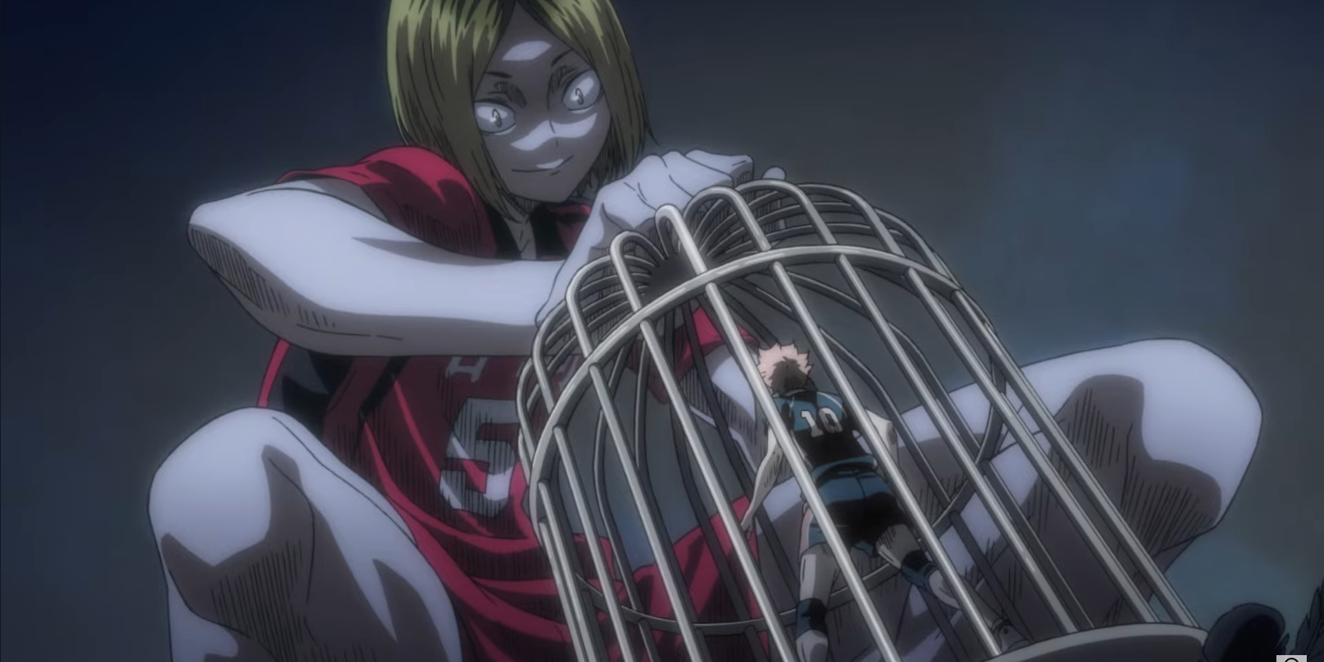 Kenma intimidates Hinata, mentally caging him