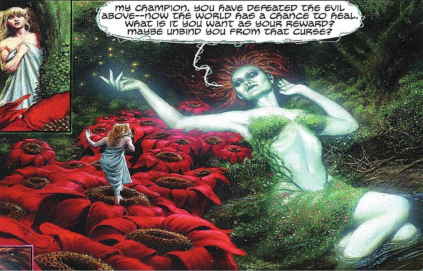 Harley Quinn #36, Harley Quinn is praised by the goddess Poison Ivy