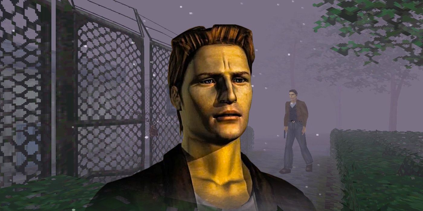 Silent Hill protagonist Harry Mason in front of a foggy background.