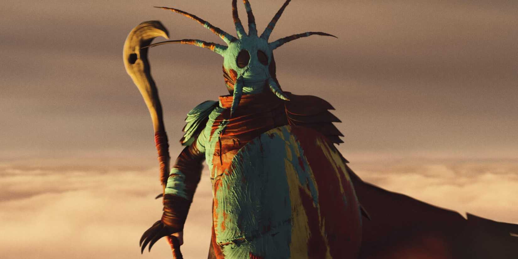 Valka wearing her mask in How To Train Your Dragon 2
