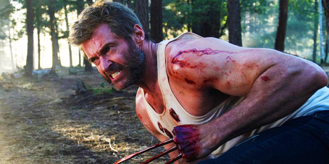 Hugh Jackman's Wolverine fighting at the end of Logan