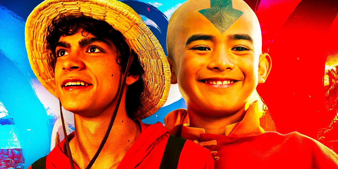 (Iñaki Godoy as Monkey D. Luffy) from One Piece Live action & (Gordon Cormier as Aang) from Avatar The Last Airbender