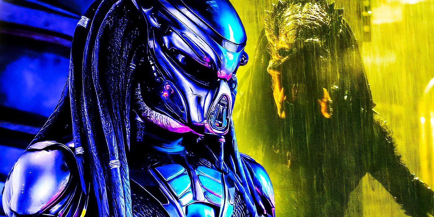 A custom image featuring the Predator in two different movies