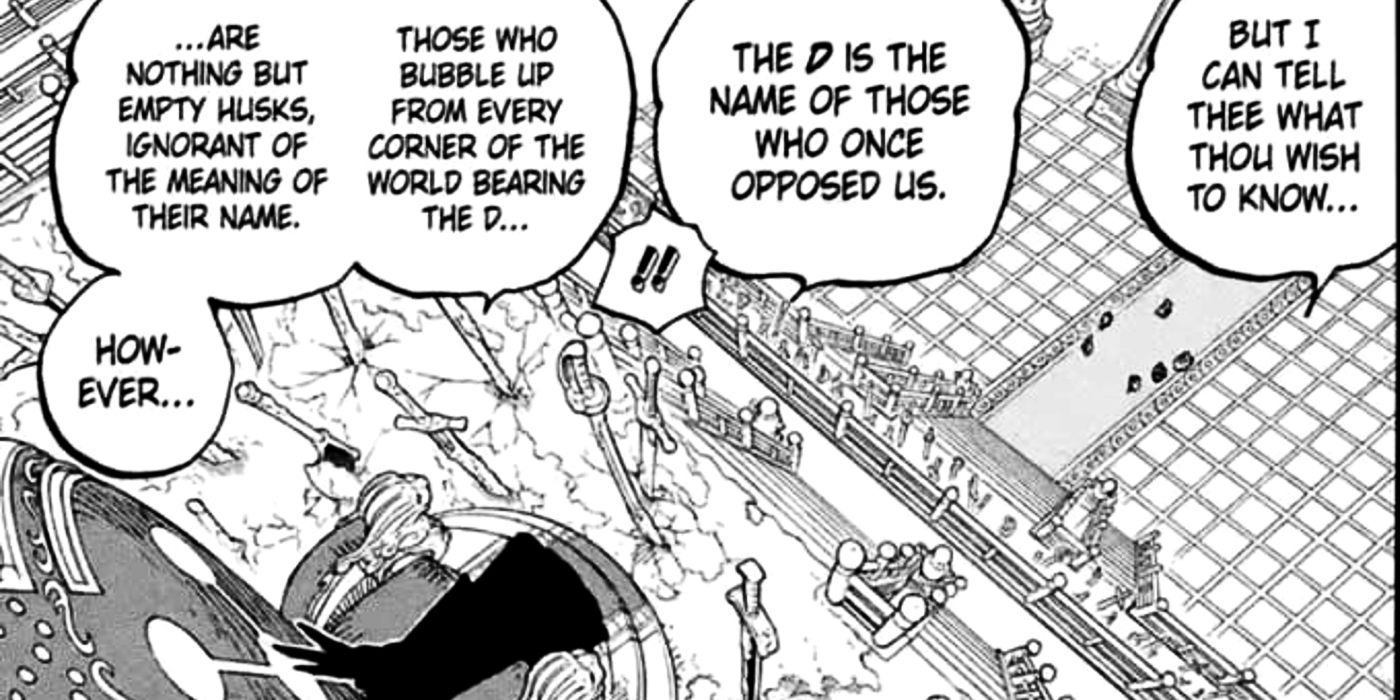 Imu reveals the D clan opposed the World Goverment in One Piece