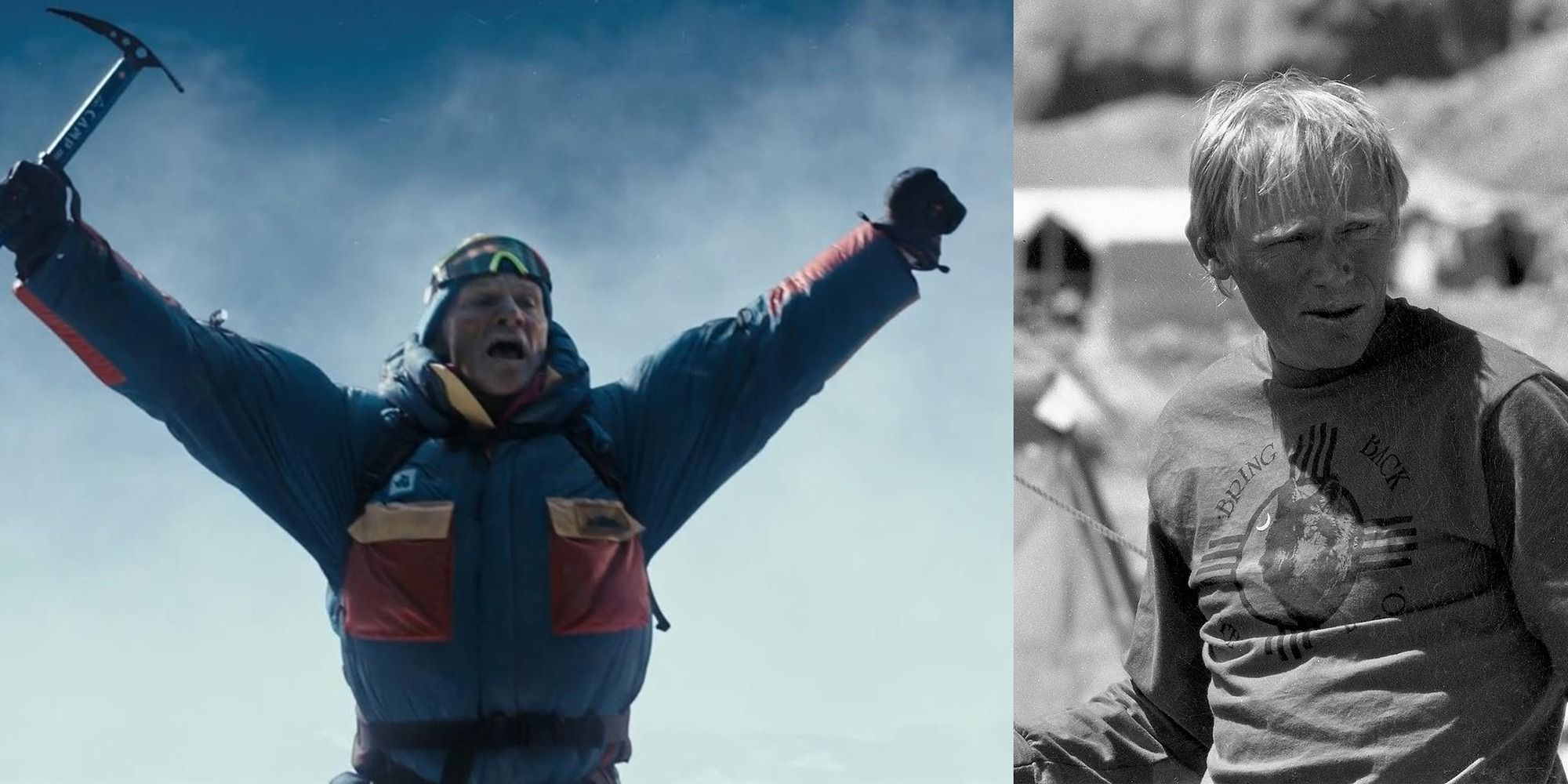 Ingvar Eggert Sigurðsson as Anatoli Boukreev in Everest along with a real pH๏τo