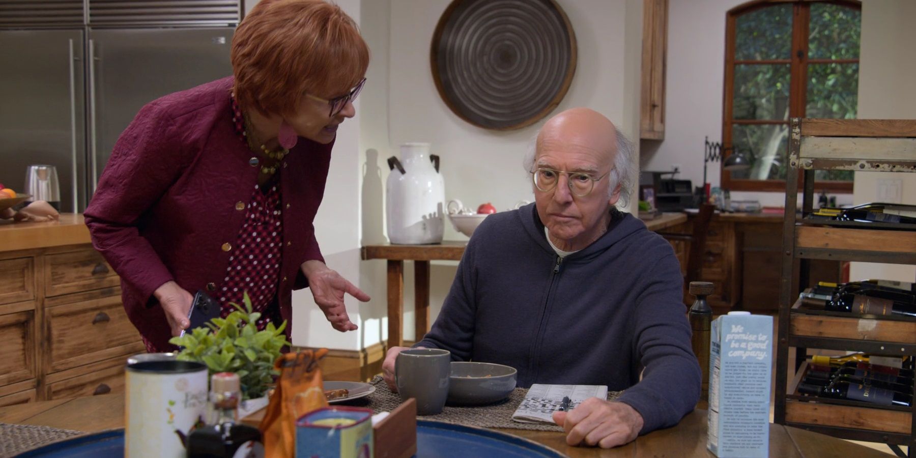 Irma talking to Larry in Curb Your Enthusiasm