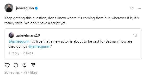 James Gunn On Batman The Brave And The Bold Casting