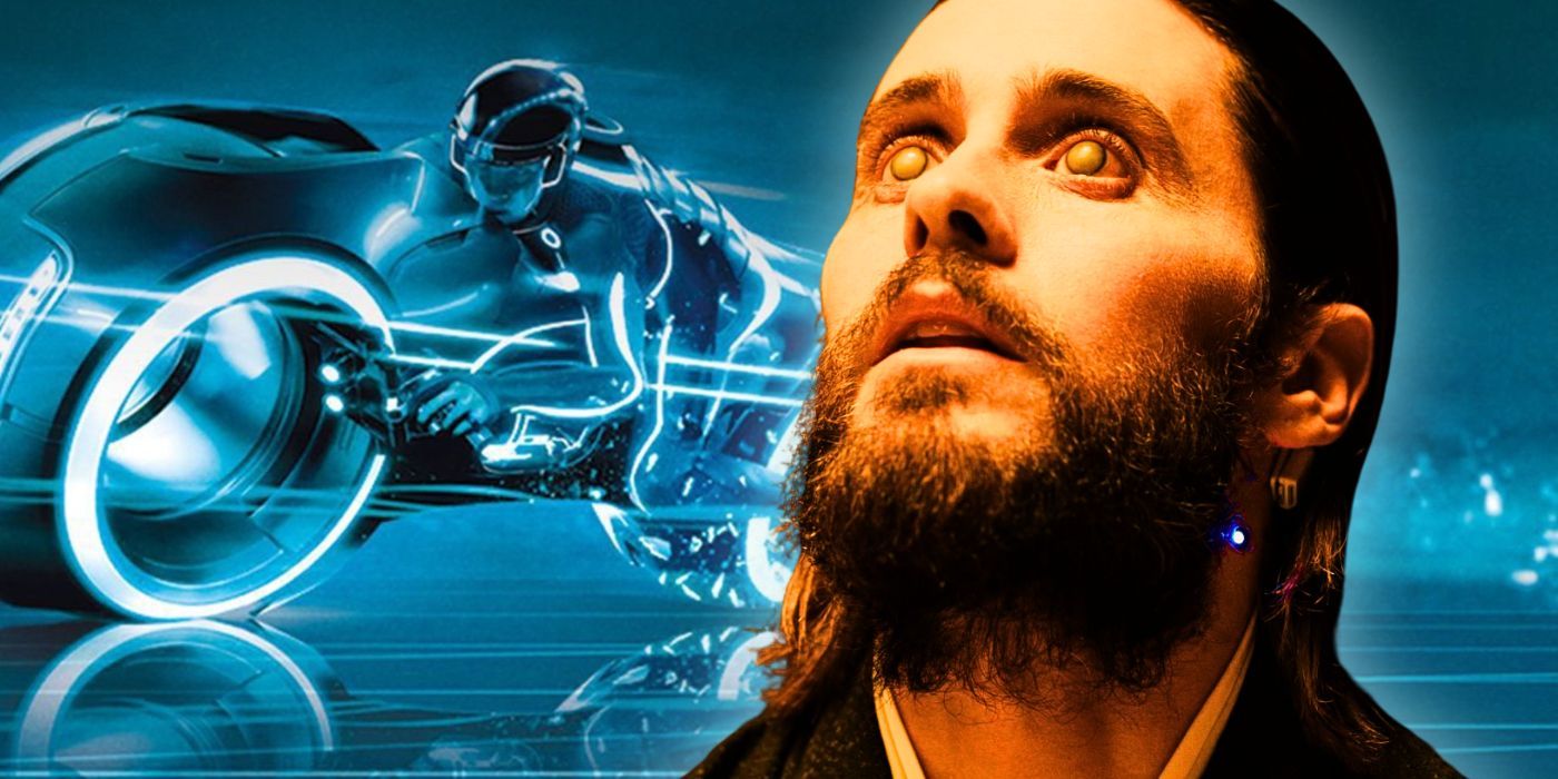 Jared Leto in Blade Runner 2049 with Garrett Hedlund on a lightcycle in Tron Legacy