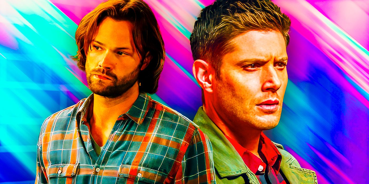 (Jared-Padalecki-as-Sam-Winchester)-&-(Jensen-Ackles-as-Dean-Winchester-)-from--Supernatural