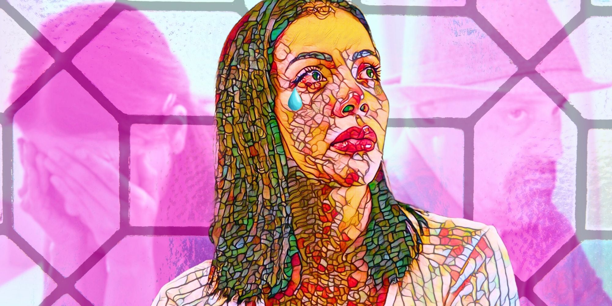 jasmine pineda martyr montage with stained glass effect 90 day fiance