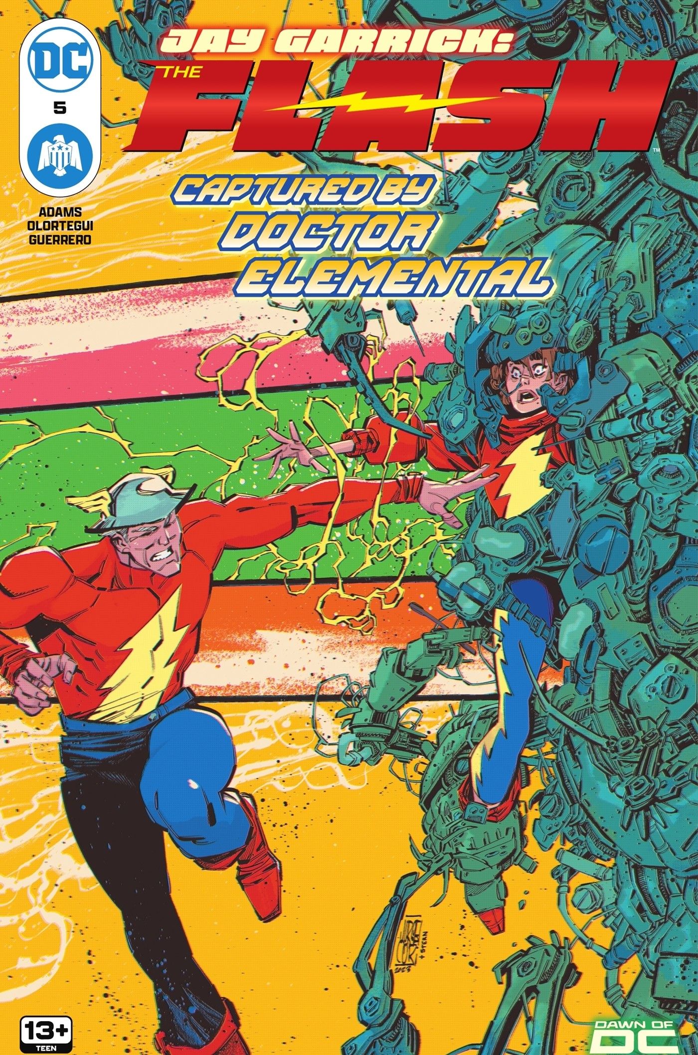 Image of Jay Garrick Flash and his daughter Judy.