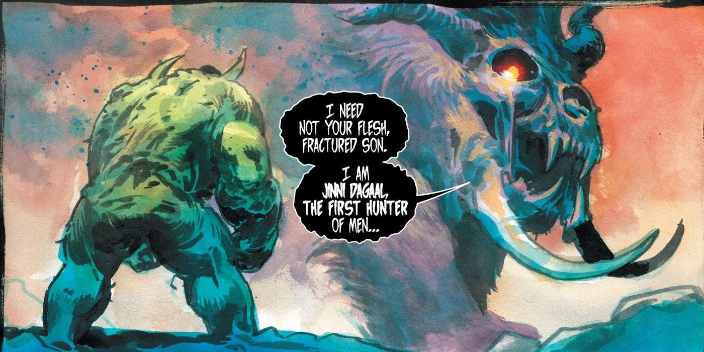 The Hulk confronts the War Devil