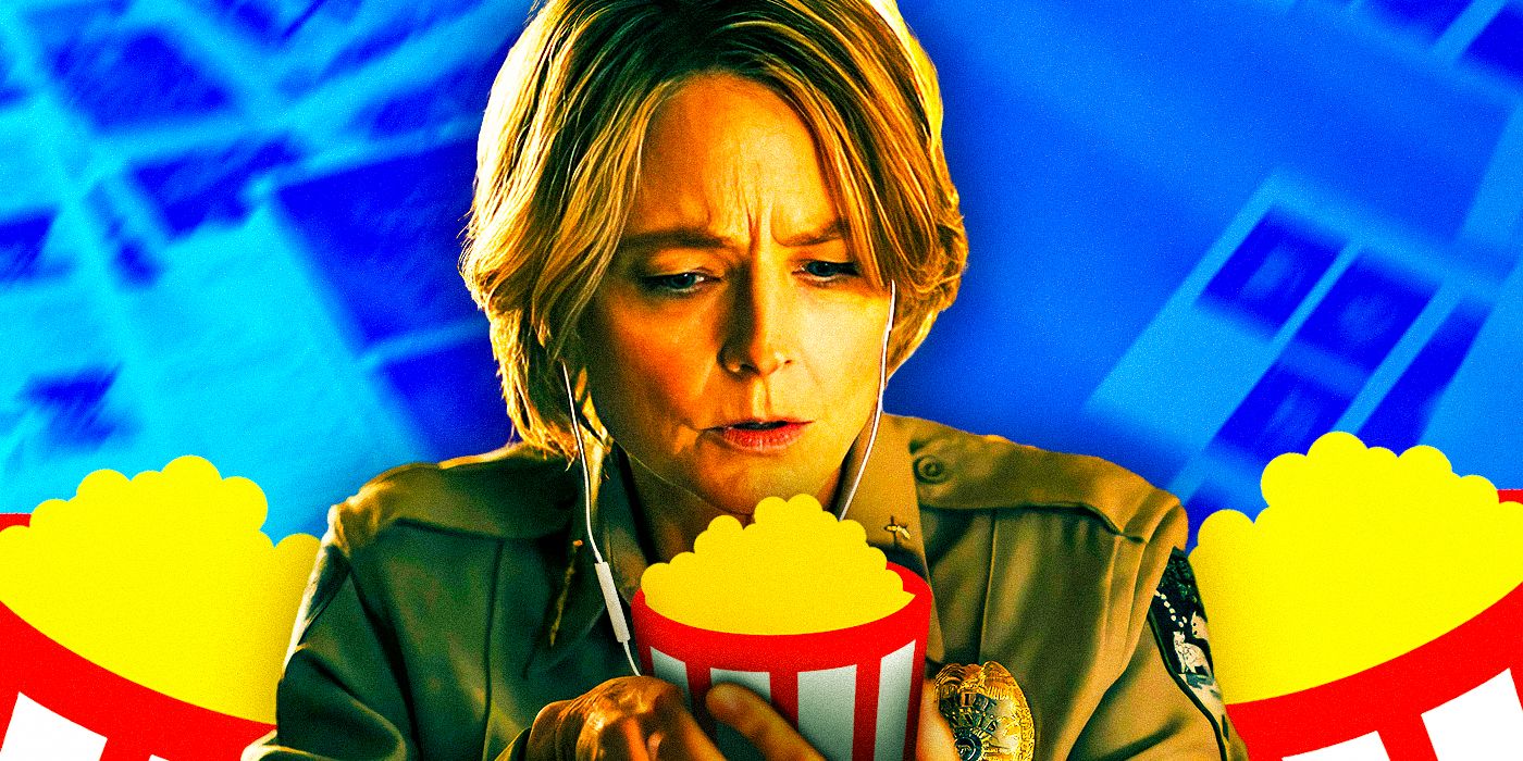 jodie foster as liz danvers with popcorn