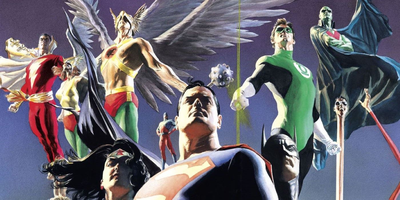 Justice League featuring Hawkman Plastic Man, Batman, Superman and more