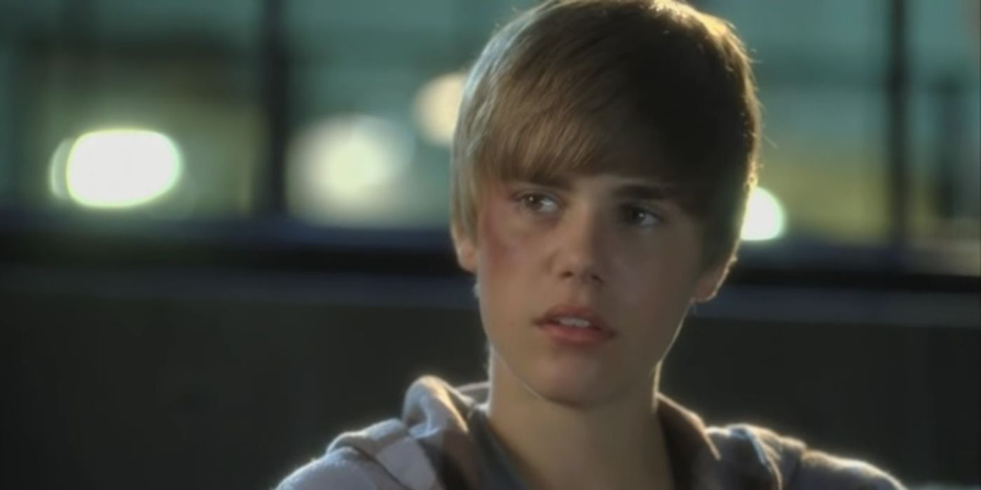 Justin Bieber as Jason looking worried on CSI