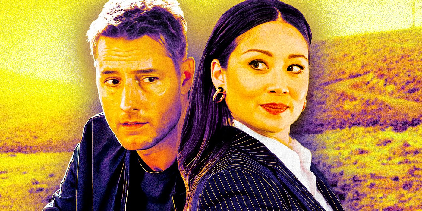 Justin Hartley as Colter Shaw and Fiona Rene as Reenie Greene in Tracker.