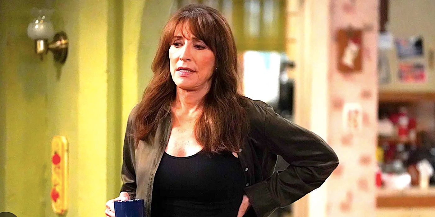 Katey Sagal's Louise looking concerned in The Conners