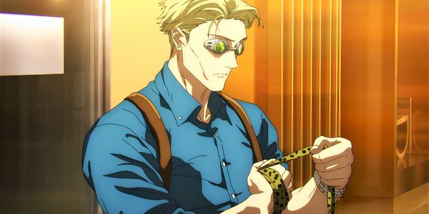 Nanami wraps his tie around his fist during the Shibuya Incident arc from Jujutsu Kaisen.