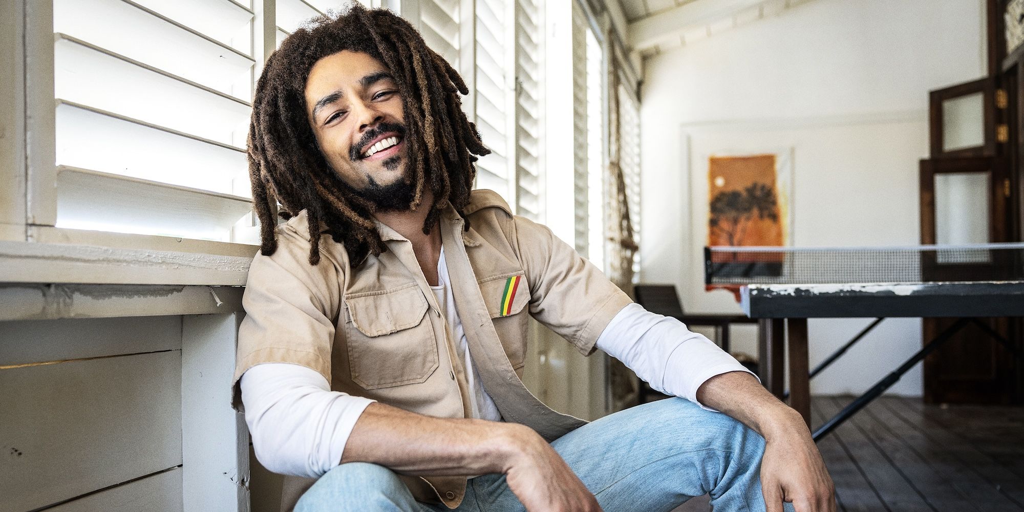 Kingsley Ben Adir As Bob Marley Smiling In Bob Marley One Love 