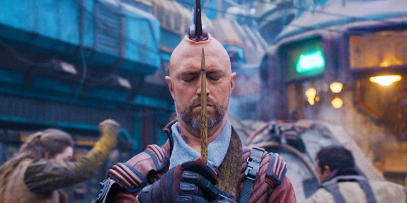 Kraglin using the Yaka arrow in Guardians of the Galaxy Vol. 3