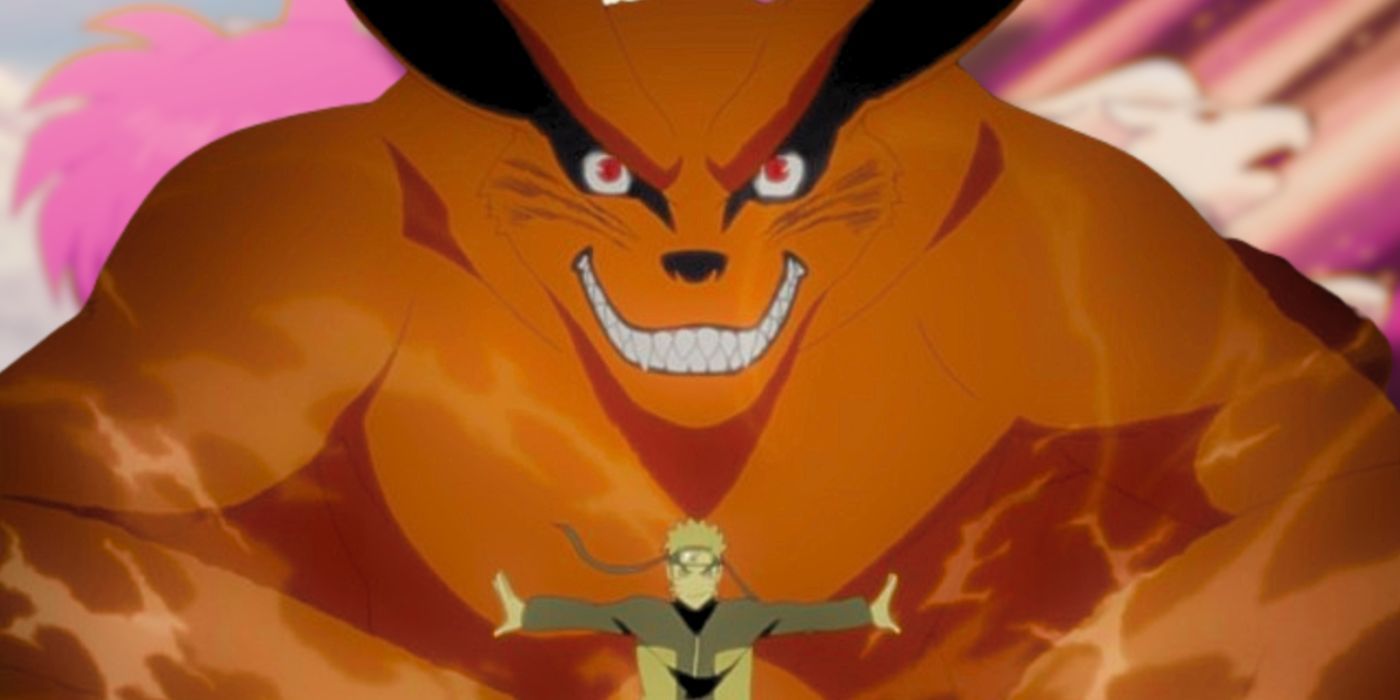 Kurama de Naruto com Nine Tails de Pokémon e um personagem de Inuyasha.