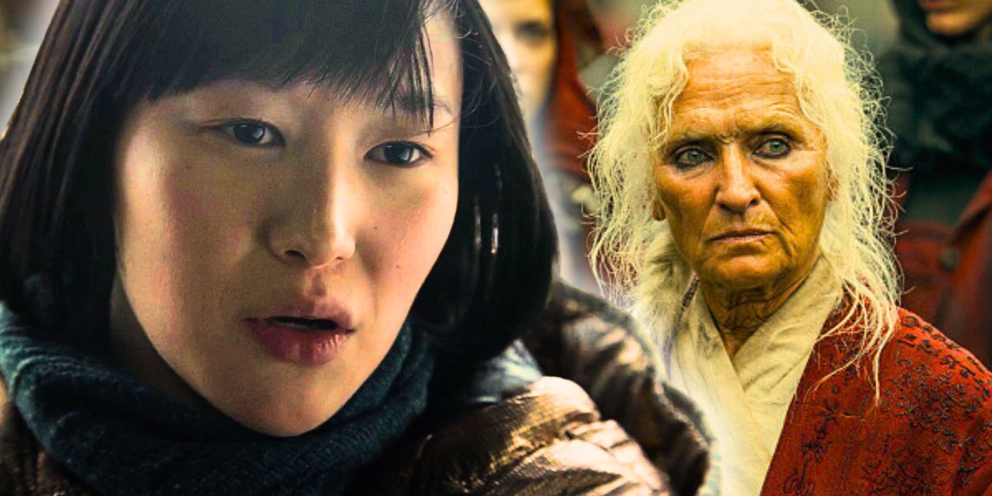 Kwan Ha (Yerin Ha) and The Mother (Olwen Fouéré) in Halo Season 2