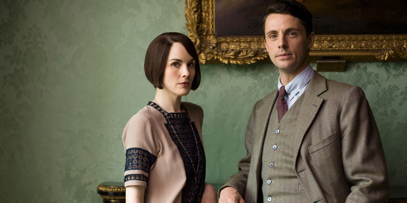 Lady Mary Crawley with Henry on Downton Abbey