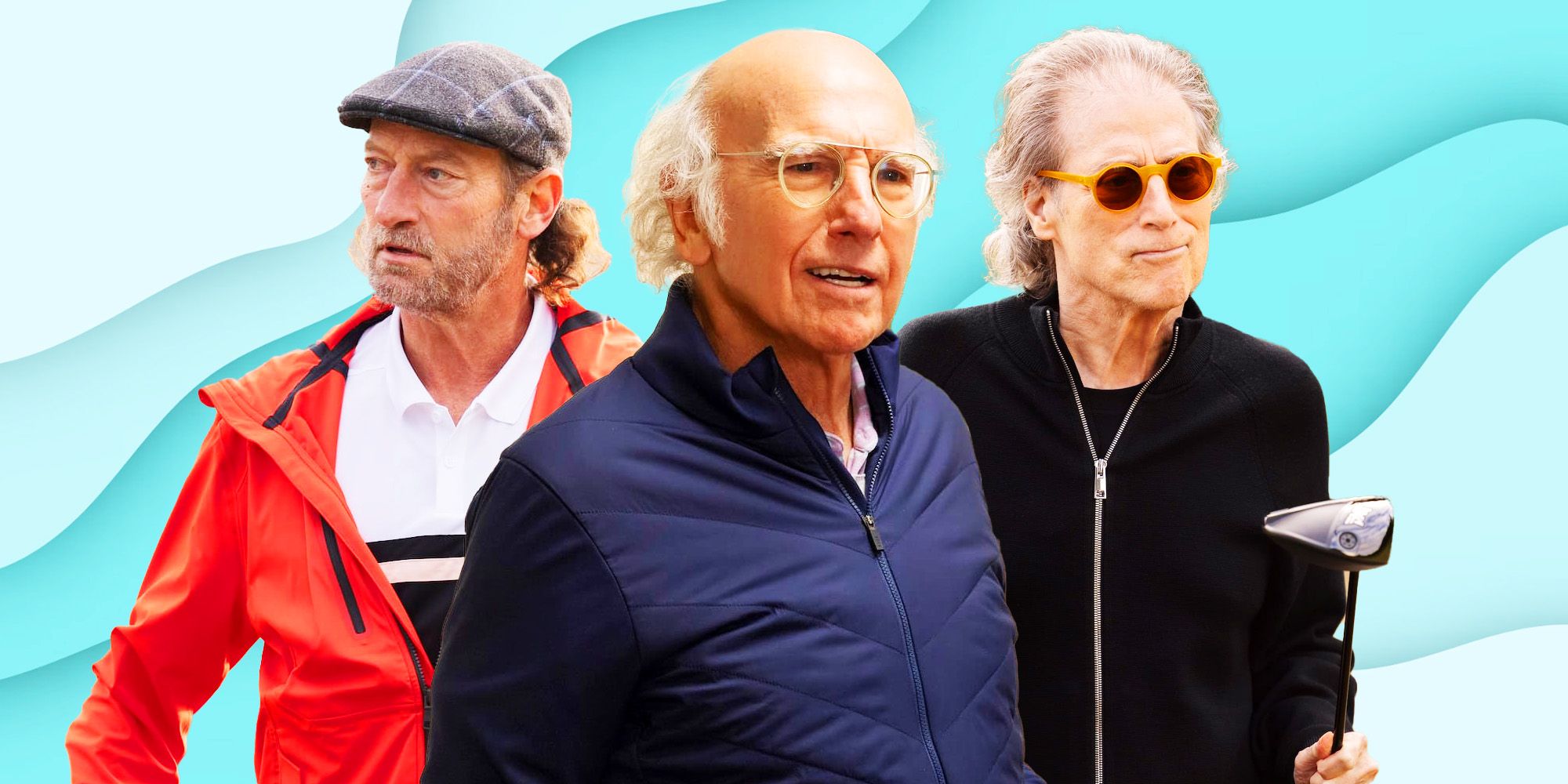 Larry David and cast from Curb Your Enthusiasm Season 12 Episode 3