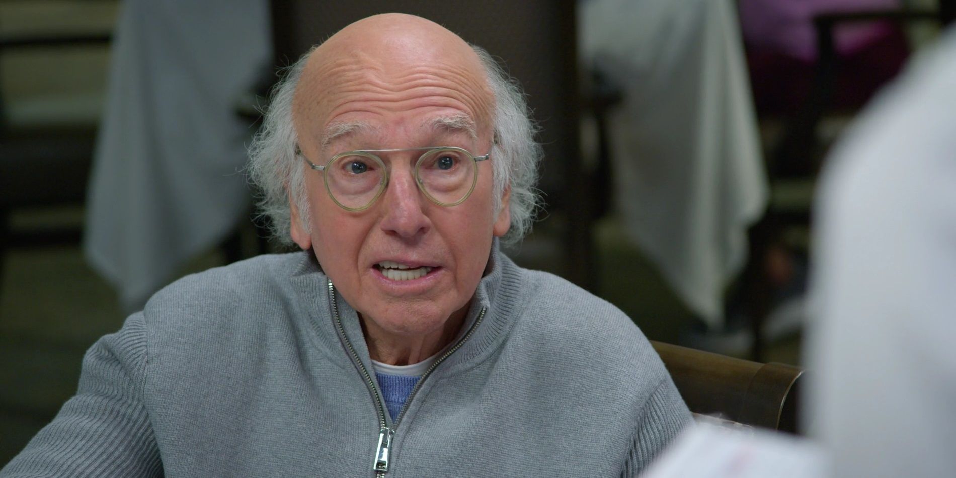 Larry orders in a restaurant in Curb Your Enthusiasm