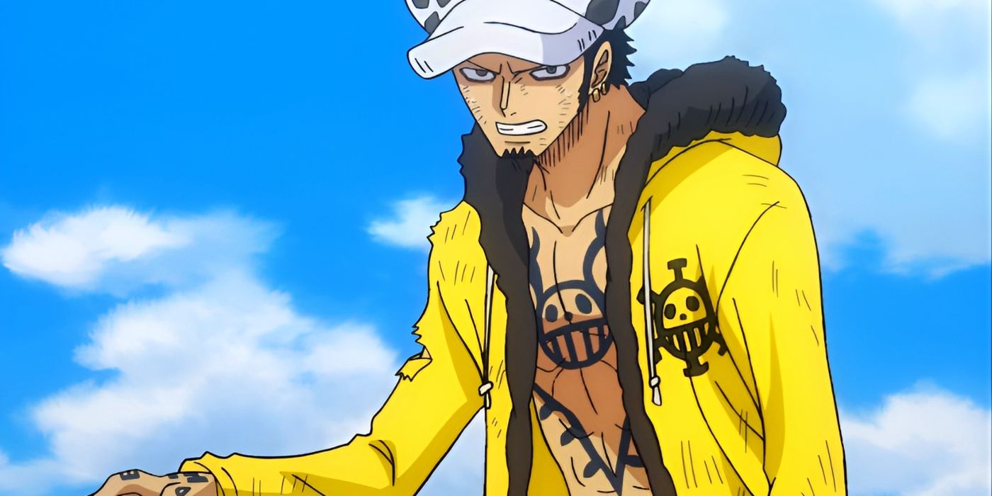 Trafalgar Law joins the Straw Hat Pirates on their ship from One Piece: Stampede. 