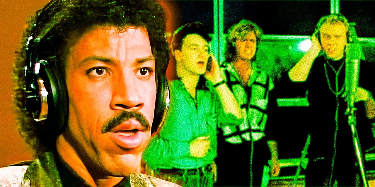 Lionel Richie in 'We Are The World' & footage from 'Do They Know It's Christmas' 1984