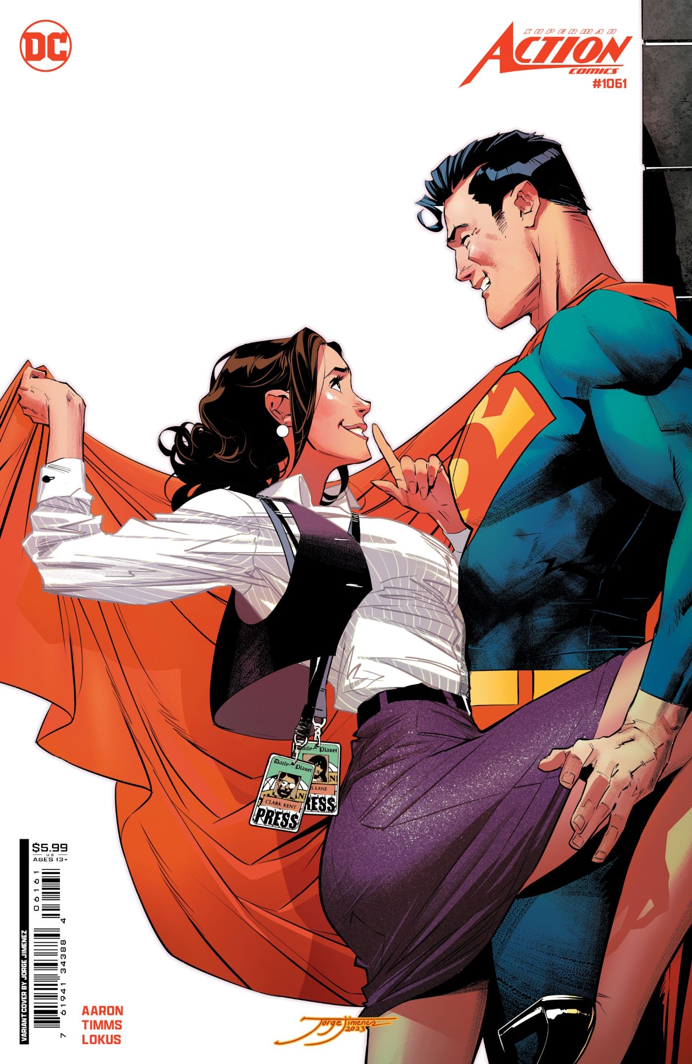 Lois and Superman Variant Cover by Jorge Jimenez