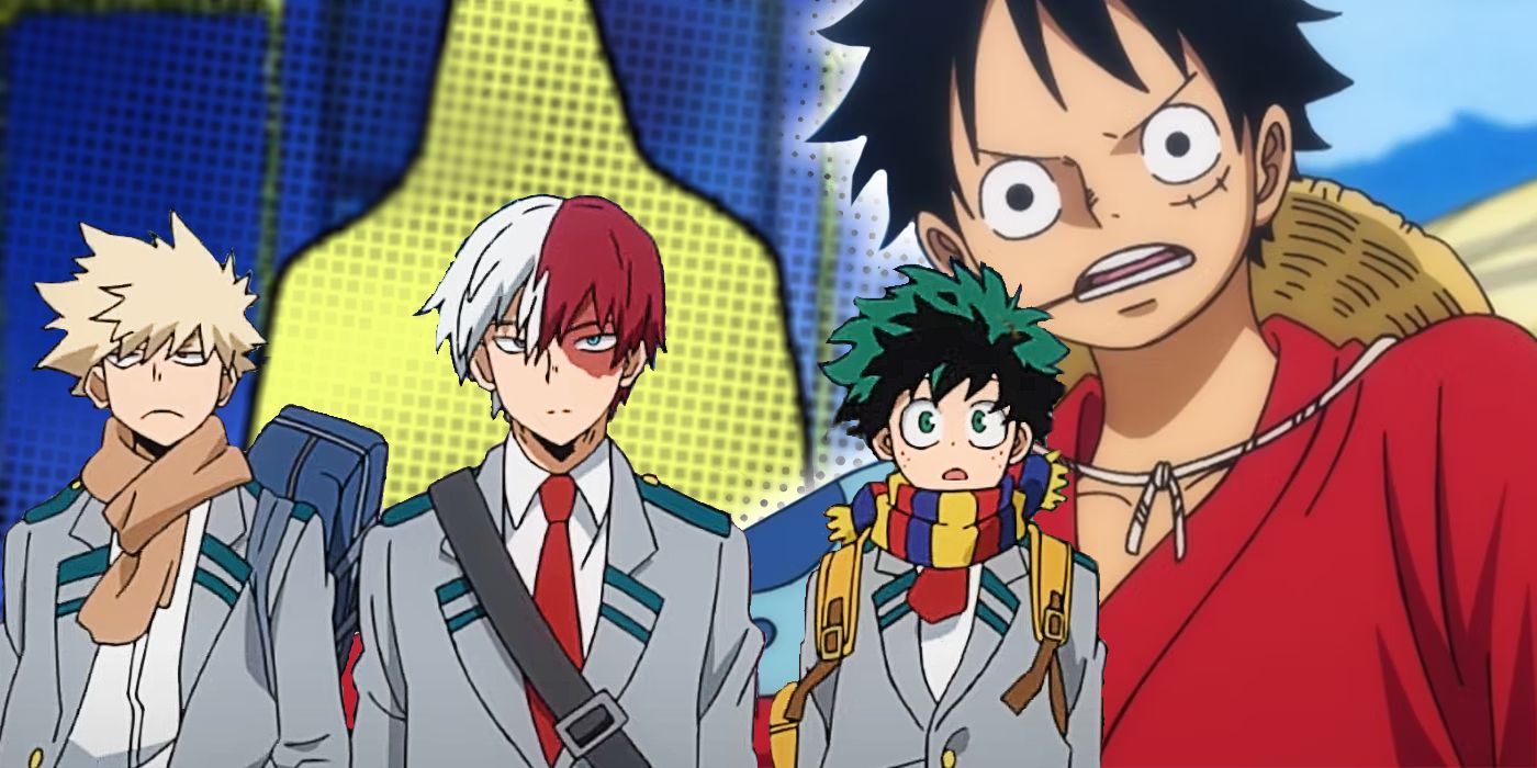 Luffy and My Hero Academias Heroes in the Internship Arc