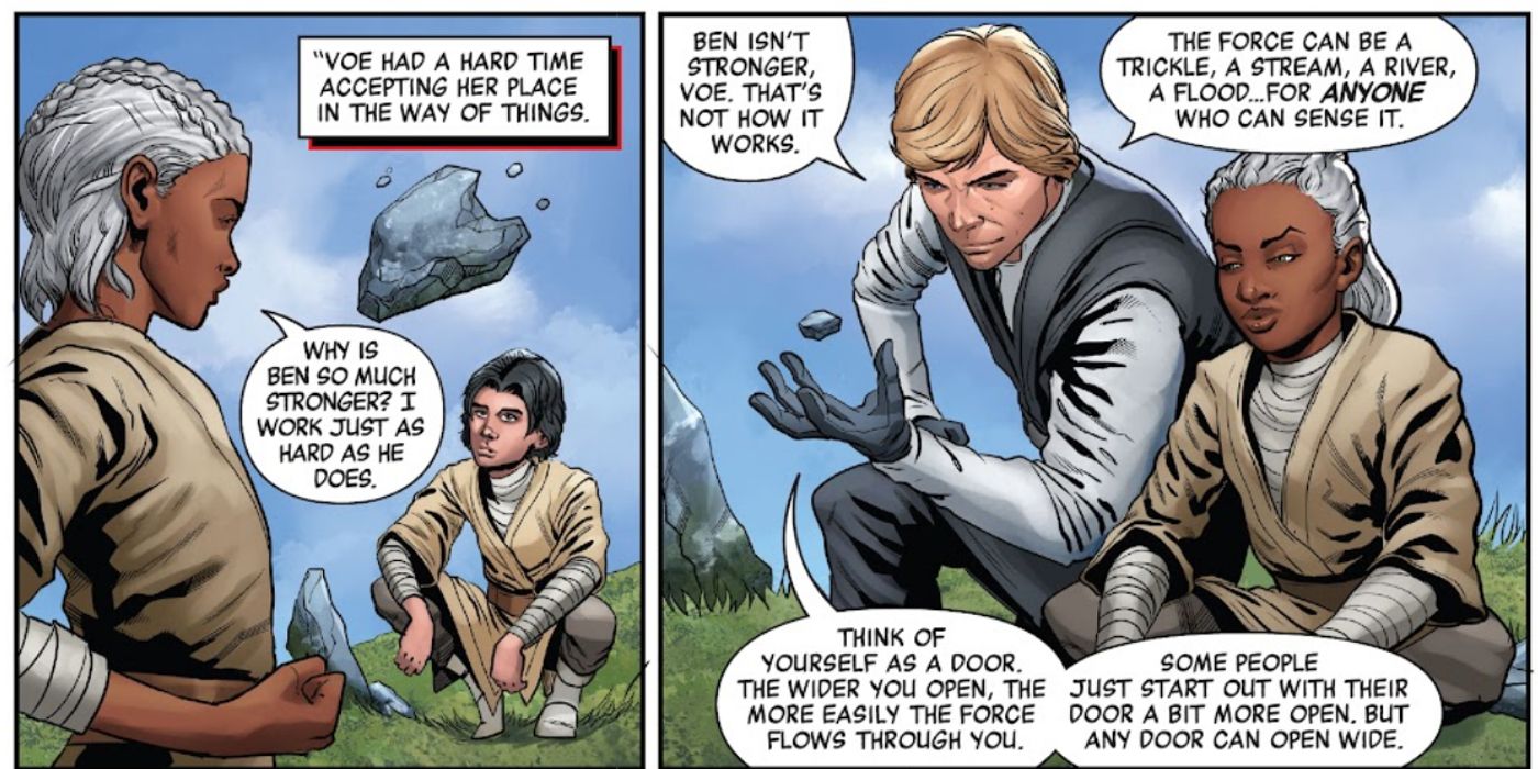 Luke says anyone can use the Force