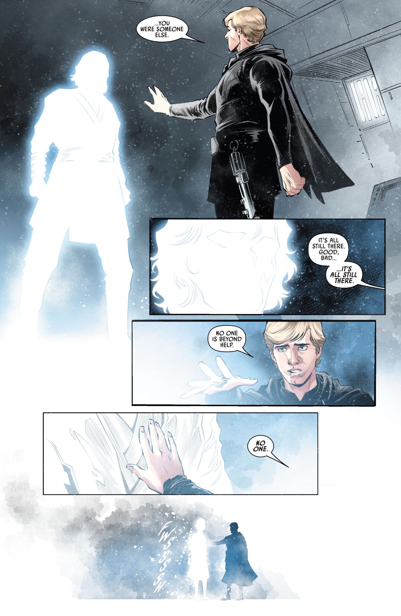 Luke vê a bondade de Anakin Skywalker em Star Wars #43