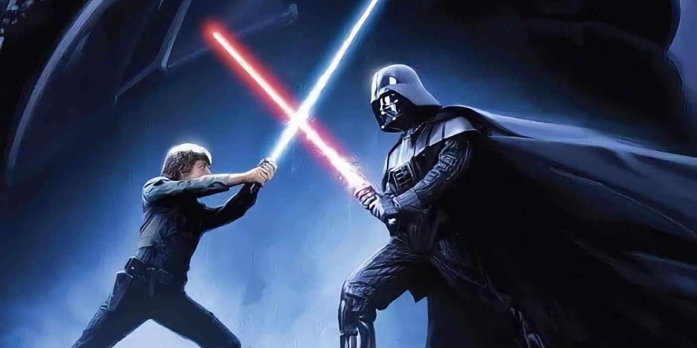 Luke Skywalker Duels Darth Vader