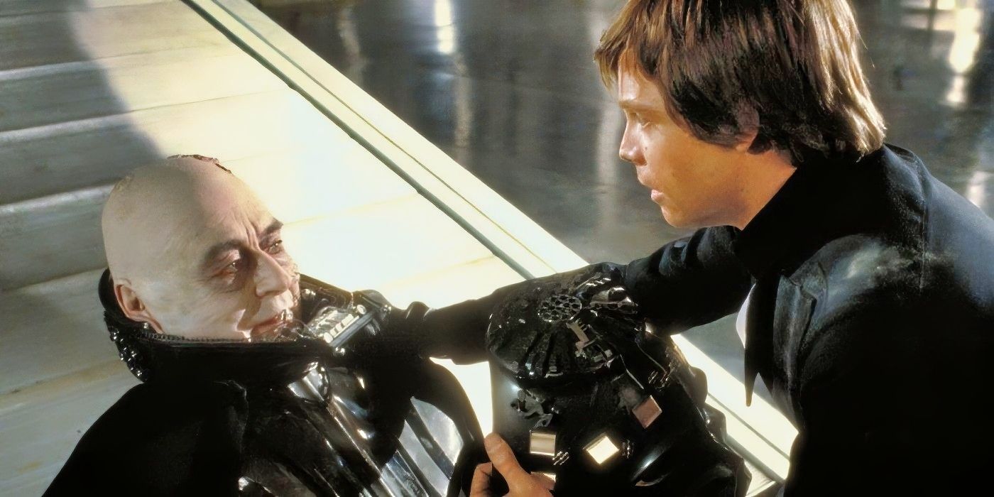 Luke Skywalker redeeming Darth Vader.