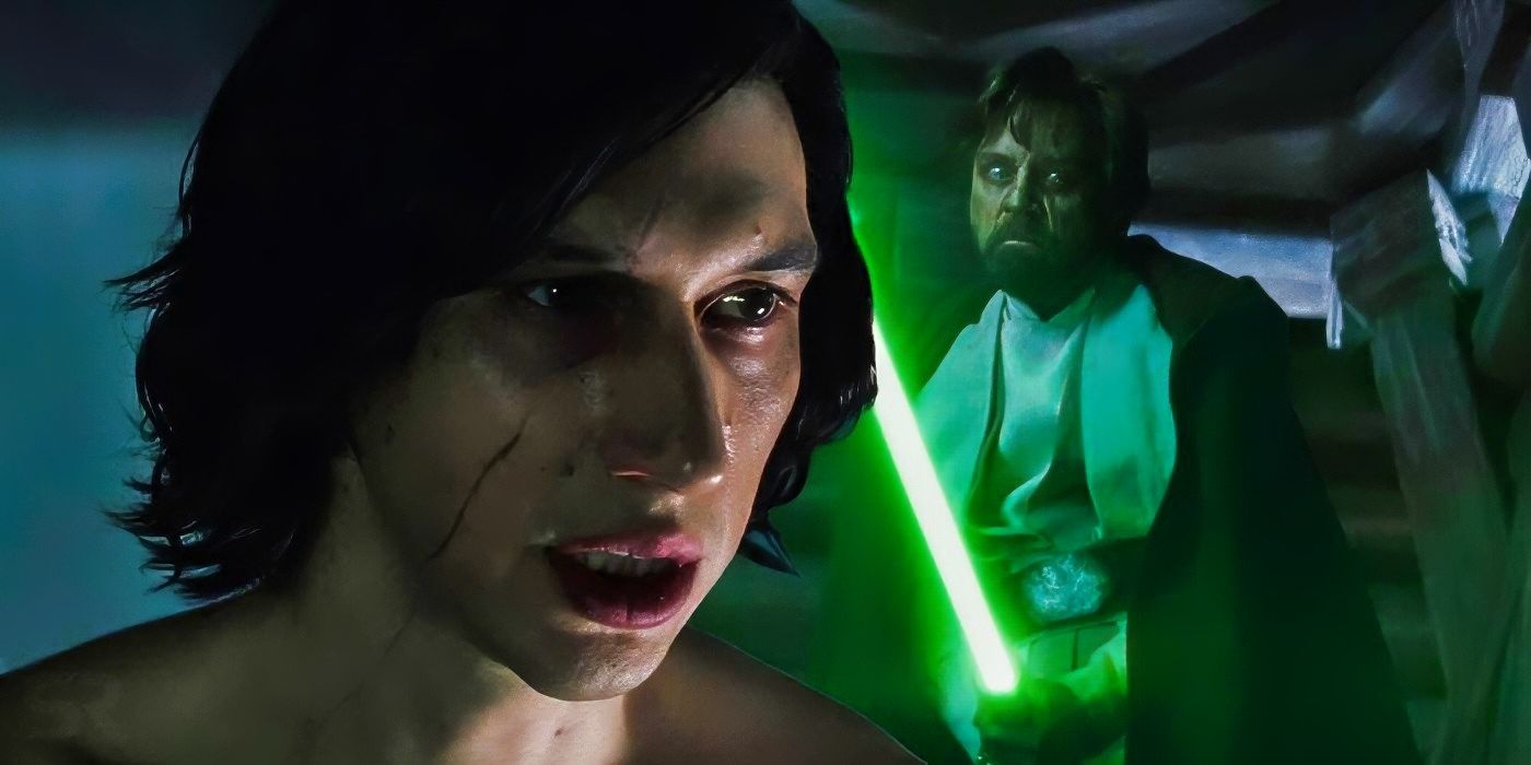 Luke Skywalker and Kylo Ren from Star Wars. 