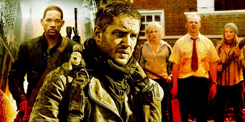Mad Max- Fury Road, Shaun of the Dead, and I Am Legend