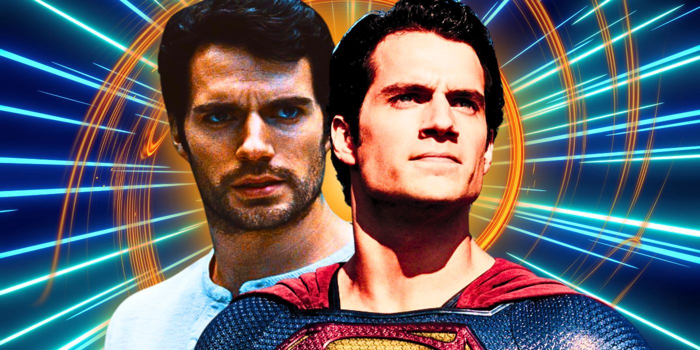 Custom image of Henry Cavill as Superman and with a beard