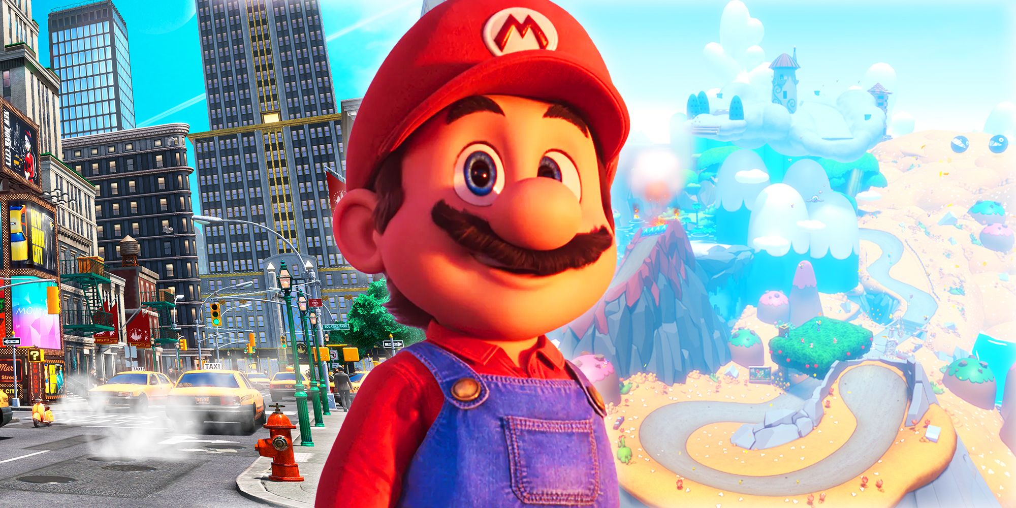 Mario, New Donk City, and Yoshi's Island
