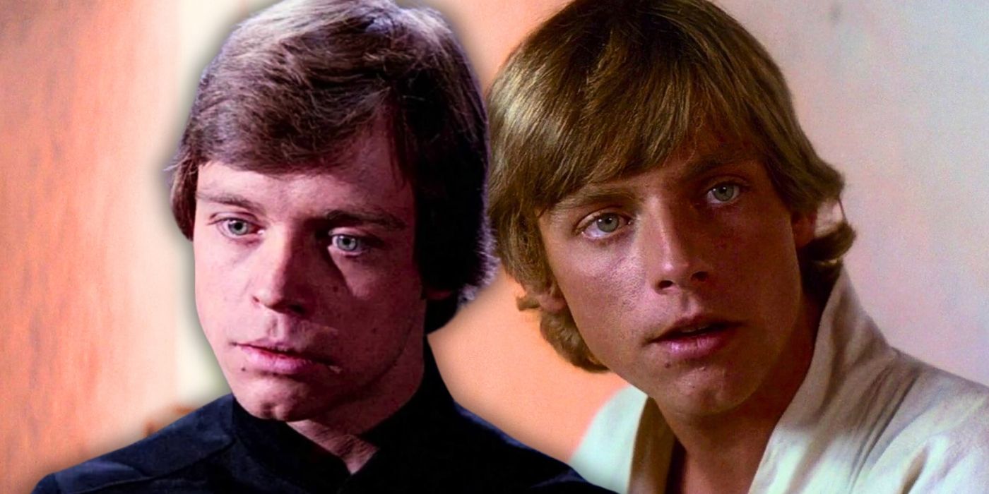 A collage image of Mark Hamill in A New Hope, alongside Mark Hamill in Return of the Jedi, after his 1977 car accident. Image created by Thomas Russell.