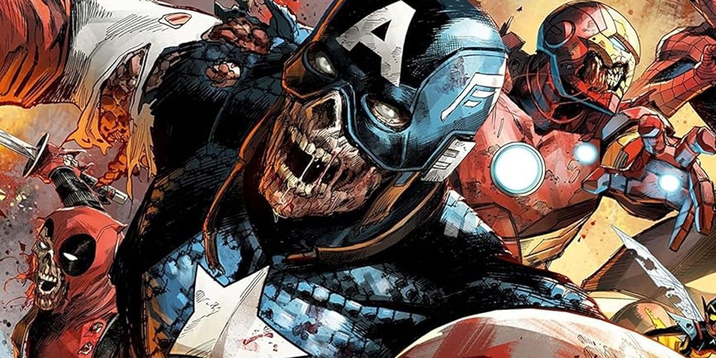 marvel zombies with zombie captain america