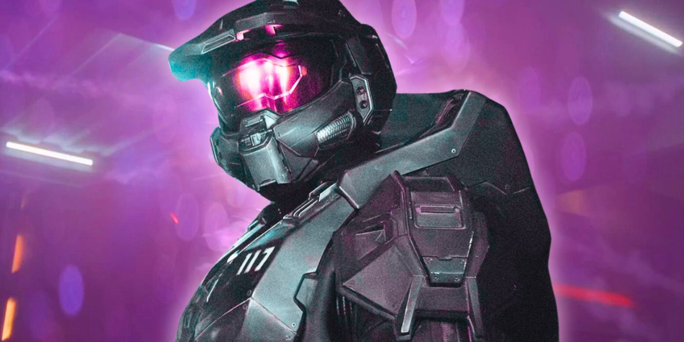 Master Chief (Pablo Schreiber) with Needler pink accents in Halo season 2