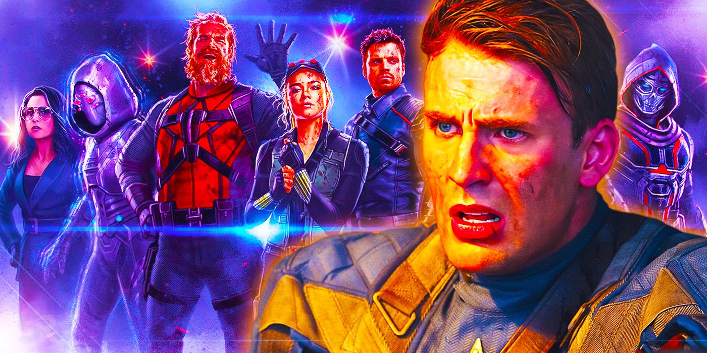 MCU Thunderbolts team with a worried Captain America in First Avenger