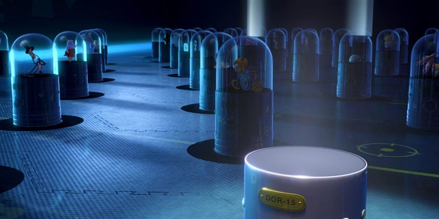 Louis vault of discarded inventions in Meet the Robinsons