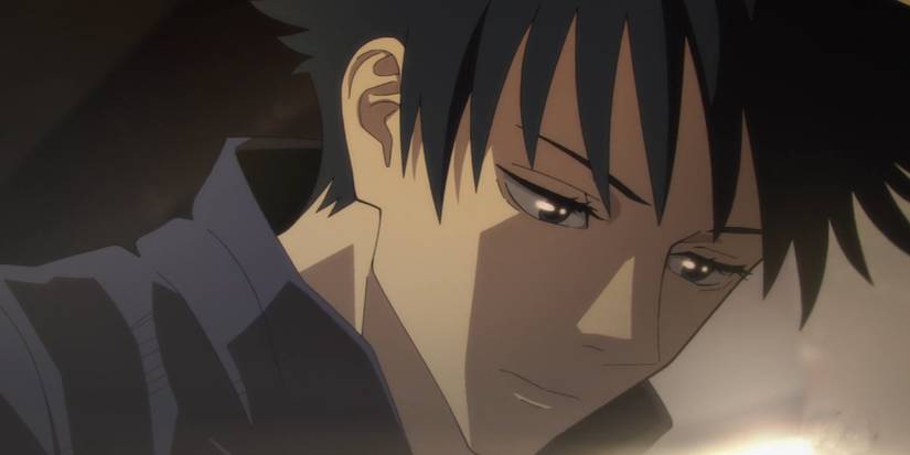 Megumi looking down sadly in Jujutsu Kaisen's first opening